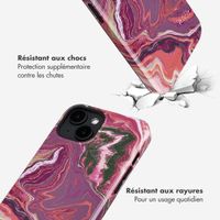 Selencia Coque arrière Vivid avec MagSafe Apple iPhone 14 - Marble Purple
