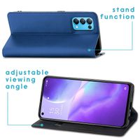 imoshion Étui de téléphone Slim Folio Oppo Find X3 Lite - Bleu foncé