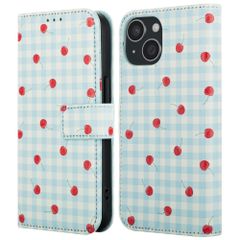 imoshion Étui de télephone portefeuille Design Apple iPhone 13 - Cherry Check