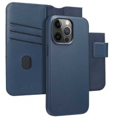 Accezz Étui de télephone portefeuille en cuir 2-en-1 avec MagSafe Apple iPhone 15 Pro Max - Nightfall Blue