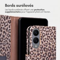 imoshion Étui de télephone portefeuille Design Samsung Galaxy S25 Edge - Leopard Mood