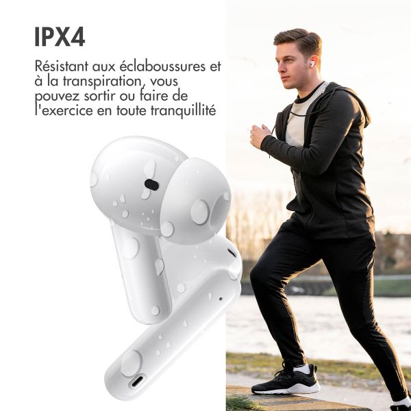 imoshion Aura Pro Écouteurs intra-auriculaires sans fil - Réduction active du bruit (ANC) - Blanc