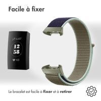 imoshion Bracelet en nylon le Fitbit Charge 3 / 4 - Khaki