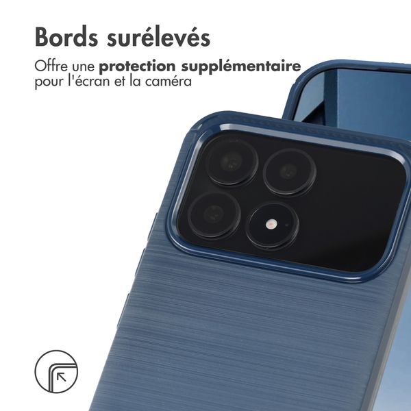 imoshion Coque Brushed Xiaomi Poco F8 Pro - Bleu foncé