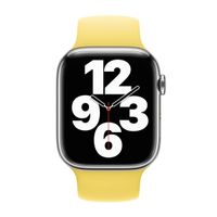 Apple Bracelet Boucle unique en Silicone Apple Watch | 44/45/46/49 mm - Taille 7 - Lemon Zest