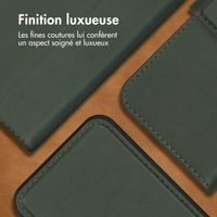 Accezz Étui de téléphone portefeuille en cuir de qualité supérieure 2 en 1 Apple iPhone 13 Mini - Vert