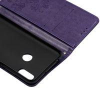 Etui de téléphone Fleurs de Trèfle Huawei Y6 (2019) - Violet