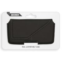 Accezz ﻿Coque de ceinture en cuir véritable - Taille L - Noir