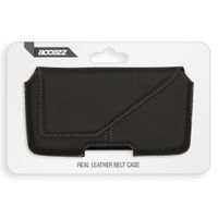 Accezz ﻿Coque de ceinture en cuir véritable - Taille XL - Noir