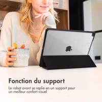 imoshion Coque tablette rigide Trifold Samsung Galaxy Tab A11 Plus - Noir