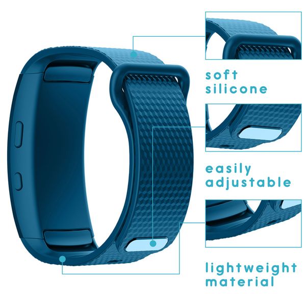 imoshion Bracelet silicone Samsung Gear Fit 2 / 2 Pro - Bleu