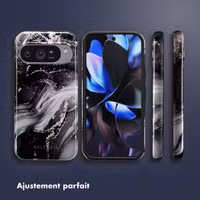 Selencia Coque arrière Vivid Google Pixel 10 / 10 Pro - Chic Marble Black