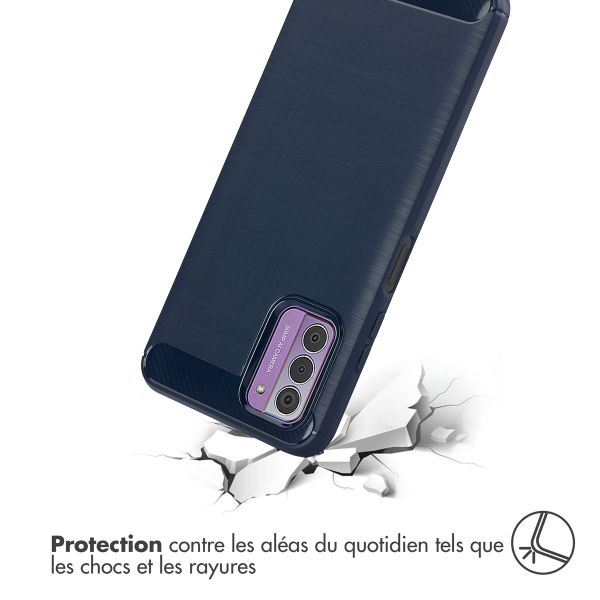 imoshion Coque Brushed Nokia G42 - Bleu foncé