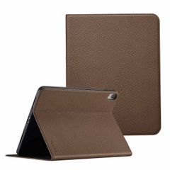Selencia Coque tablette Riva Apple iPad Air 11 pouces (2025) M3 / (2024) M2 / Air 5 (2022) / Air 4 (2020) - Mocha Brown