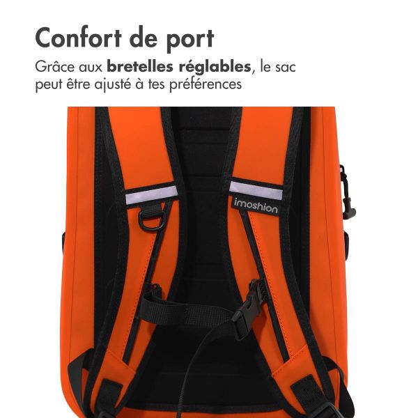 imoshion Sac à dos Hermétique et Étanche 10L - Petit - Orange abricot