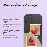 Coque personnalisée avec pellicule N°2 iPhone 15 - Transparent