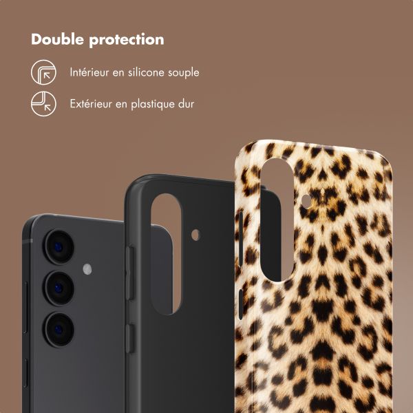 Selencia Coque arrière Vivid Tough Samsung Galaxy S24 - Wild Leo