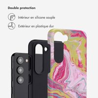 Selencia Coque arrière Vivid Samsung Galaxy S23 - Marble Pink