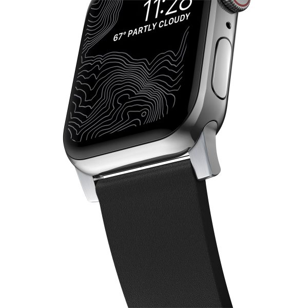 Nomad Bracelet Active Pro Apple Watch Series 1 á 10 / SE / Ultra (2) (44/45/46/49 mm) - Noir/Argent