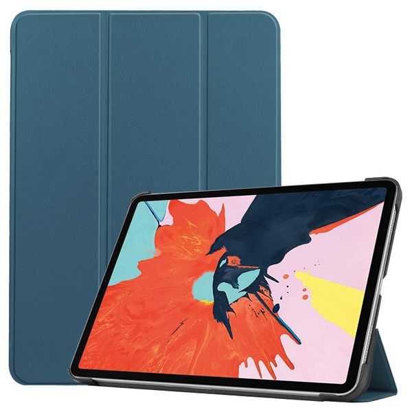 imoshion Coque tablette Trifold Apple iPad Air 11 pouces (2025) M3 / (2024) M2 / Air 5 (2022) / Air 4 (2020) - Vert foncé