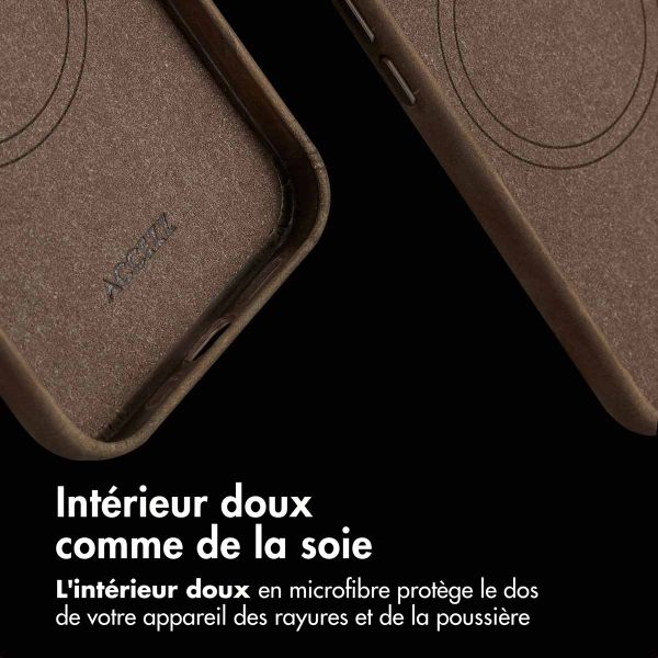 Accezz Coque MagSafe en cuir vintage Apple iPhone 13 - Rustic Brown