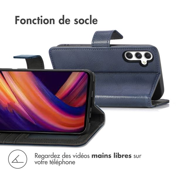 imoshion Étui de télephone portefeuille Samsung Galaxy A25 (5G) - Bleu foncé