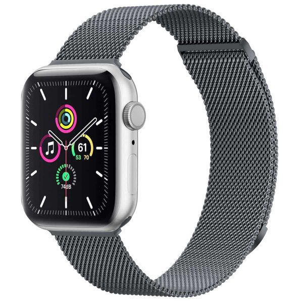 imoshion Bracelet magnétique milanais Apple Watch Series 1 á 9 / SE (38/40/41 mm) | Series 10 (42 mm) - Taille S - Gris