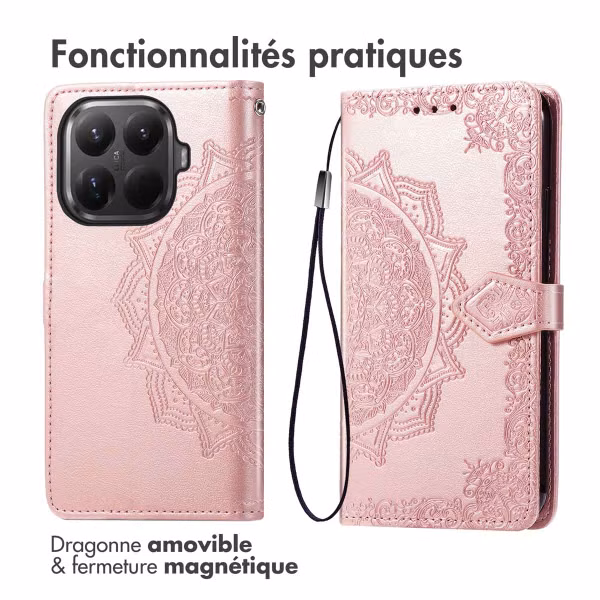 imoshion Etui de télephone Mandala Xiaomi 15T Pro - Rose Doré