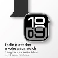 imoshion Bracelet infirmier en silicone Apple Watch Series 1 t/m 11 / SE / Ultra (44/45/46/49 mm) - Noir
