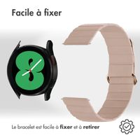 imoshion Bracelet en cuir magnétique  - Connexion universelle 20 mm - Beige