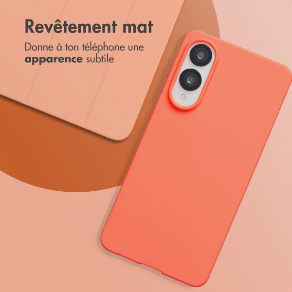 imoshion Coque Couleur Samsung Galaxy S25 Edge - Apricot Crush Orange