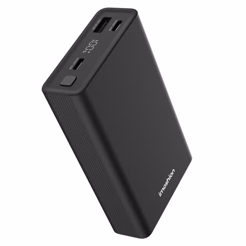 imoshion Ultra Series Aluminium Batterie externe 20.000 mAh - Charge rapide jusqu'à 33 watts - Black