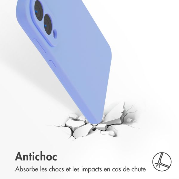 Accezz Coque Liquid Silicone avec MagSafe Samsung Galaxy S25 Edge - Violet