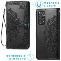 imoshion Etui de téléphone portefeuille Mandala Xiaomi Redmi Note 11 (4G) / Note 11S (4G) - Noir