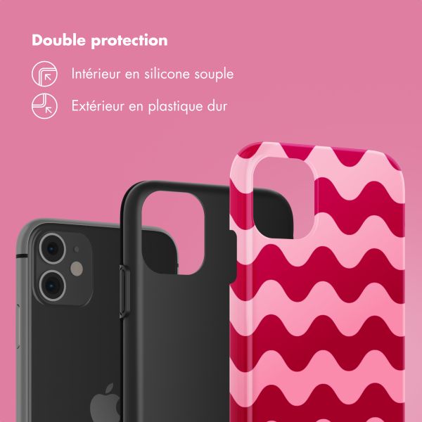 Selencia Coque arrière Vivid Tough iPhone 11 - Wave Vibes Lipstick