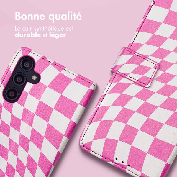 imoshion ﻿Étui de téléphone portefeuille Design Samsung Galaxy A14 (5G/4G) - Retro Pink