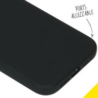 Accezz Coque Liquid Silicone iPhone 12 Pro Max - Noir