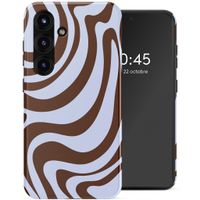 Selencia Coque arrière Vivid Samsung Galaxy S25 FE - Dream Swirl Chocolate