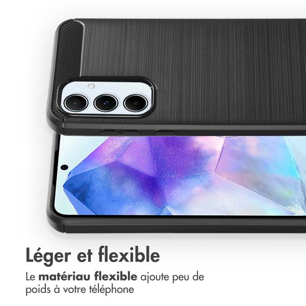 imoshion Coque Brushed Samsung Galaxy A55 - Noir