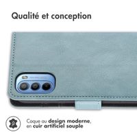 imoshion Étui de téléphone portefeuille Luxe Motorola Moto G14 - Bleu clair