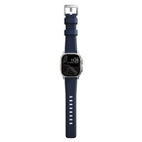 Nomad Bracelet robuste FKM Apple Watch Series 1 t/m 11 / SE / Ultra (44/45/46/49 mm) - Argent / Bleu