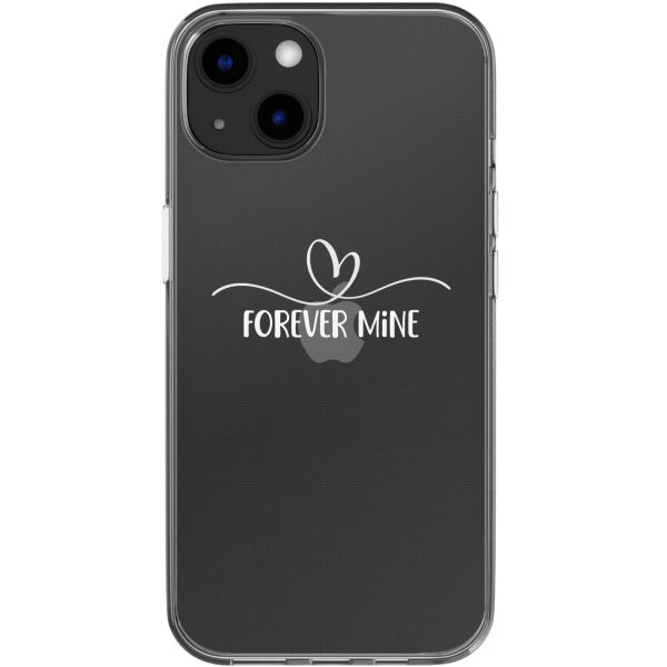 Coque personnalisée avec un cœur élégant iPhone 13 - Transparent