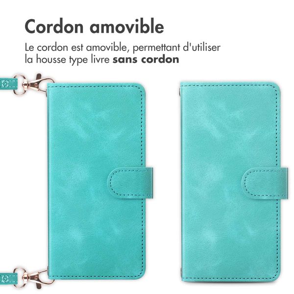 imoshion Etui de télephone portefeuille avec cordon Samsung Galaxy S21 FE - Turquoise