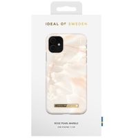iDeal of Sweden Coque Fashion Apple iPhone 11 - Rose Pearl Marble