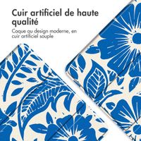 imoshion Coque tablette Design Trifold Samsung Galaxy Tab A11 Plus / A9 Plus - Flower Tile