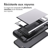 imoshion Coque arrière avec porte-cartes iPhone SE (2022 / 2020) / 8 / 7 - Gris