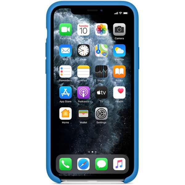 Apple Coque en silicone Apple iPhone 11 Pro - Surf Blue