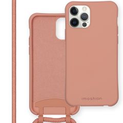 imoshion Coque de couleur avec cordon amovible Apple iPhone 12 (Pro) - Peach