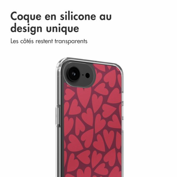 imoshion Coque Design Apple iPhone 16e - Hearty Coral Dust
