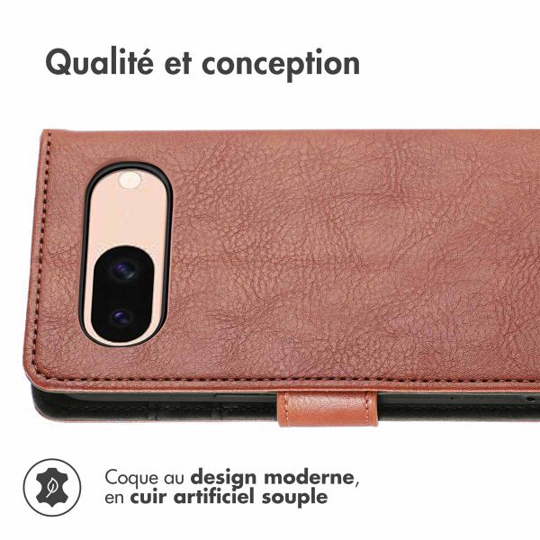 imoshion Étui de télephone portefeuille Google Pixel 8a - Marron